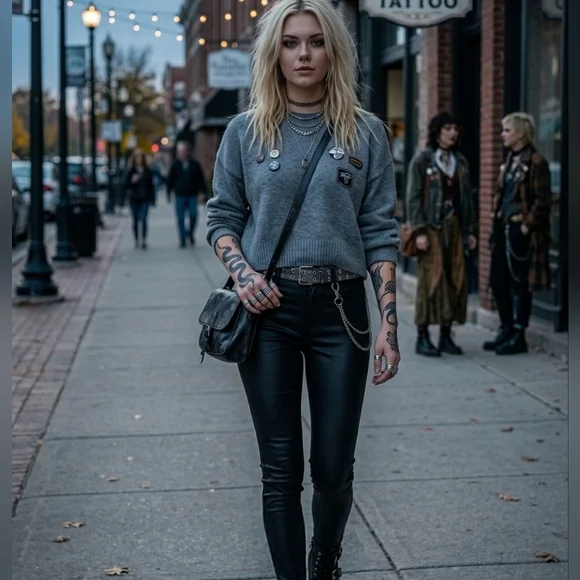 SPYM Luxe Coated Black Edgemont Ultra Skinny Ankle Zip Pants Size 38 (M) - Picture 4 of 16